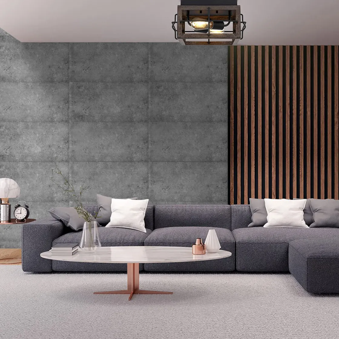 Decosa Wandpaneel Betonoptik grau 50x50 cm ^ Online
