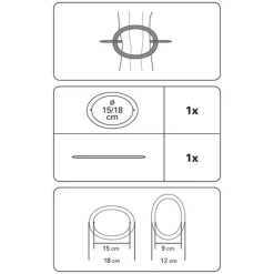 Dekoring KS oval 18x15 si-matt ^ Gardinia New