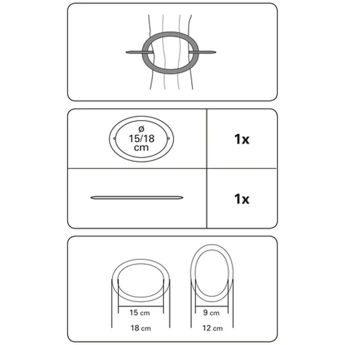 Dekoring KS oval 18x15 si-matt ^ Gardinia New