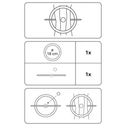Dekoring m. Stab u. Magnet 18cm edels.optik ^ Gardinia Discount