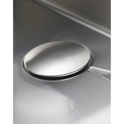 Design Abdeckung fuer runde Siebkorbventile 92mm,Edelstahl glaezend ^ Pyramis New