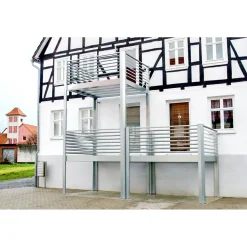 Designbalkon Small mit Lamellengeländer 288 x 200 x 290 cm ^ Sale