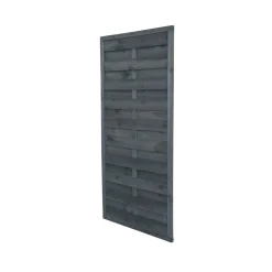 Dichtzaum 90 x 180 cm glatt Kiefer dunkel- grau gebeizt ^ Discount