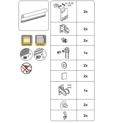 Doppelr. Easy Fix grau ^ Gardinia Discount