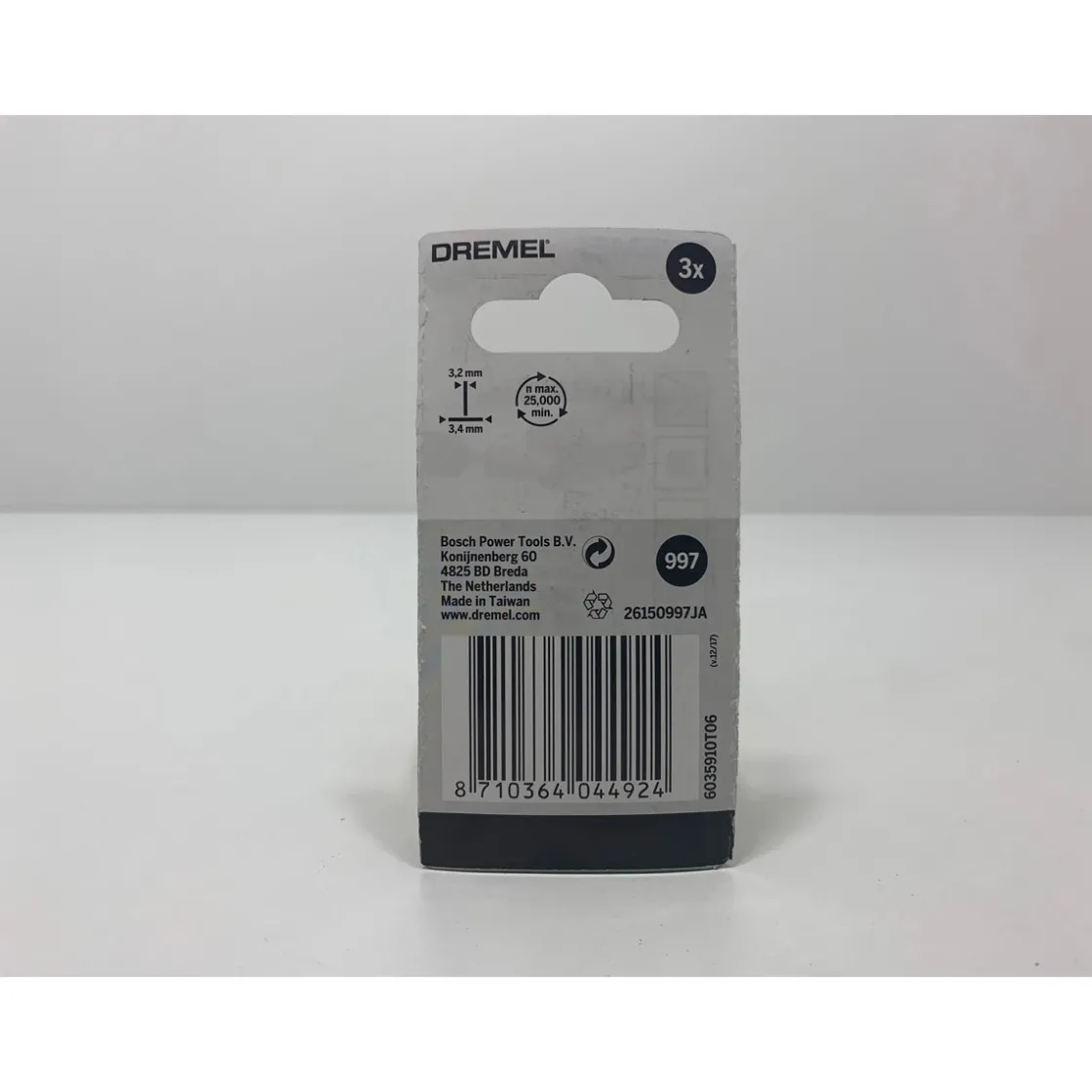 Aluminiumoxid-Schleifstein Durchmesser 3,4 mm ^ Dremel New