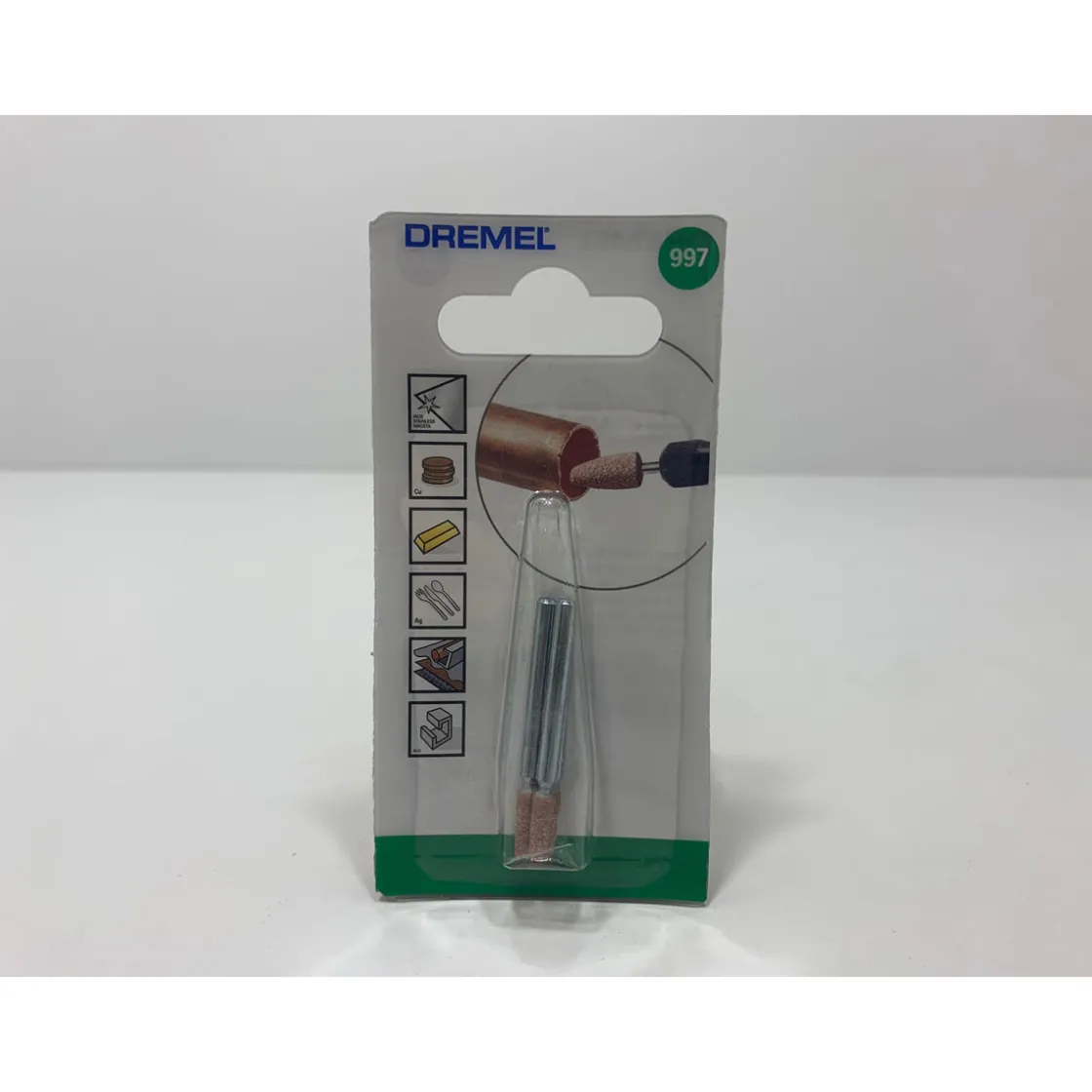 Aluminiumoxid-Schleifstein Durchmesser 3,4 mm ^ Dremel New