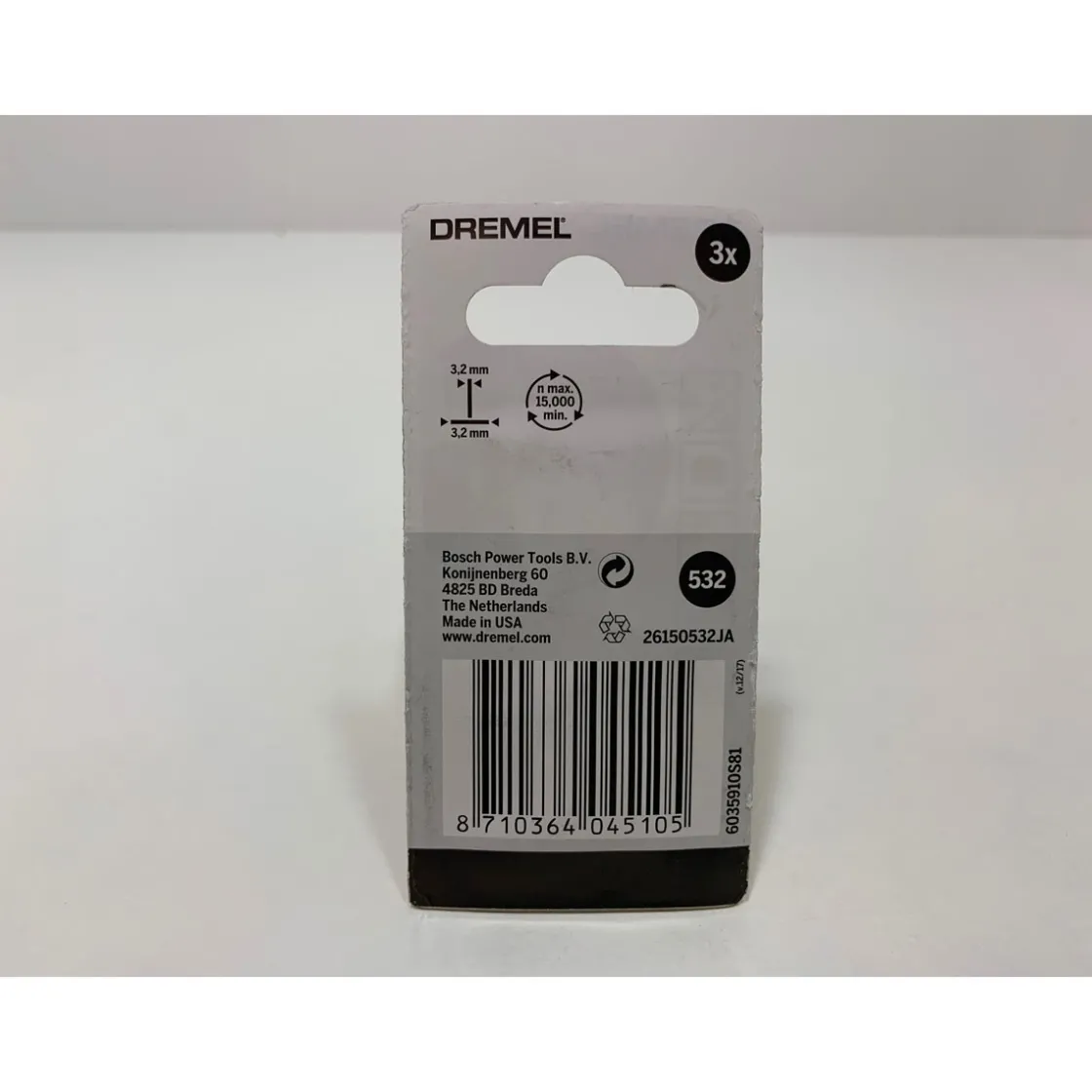 Edelstahlbürste Durchmesser 3,2 mm 3 Stück ^ Dremel Online