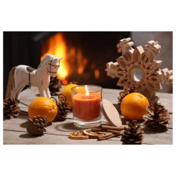 Duftkerze Advent Dream Orangen-Punsch 8,5 x 10,4 cm ^ Best