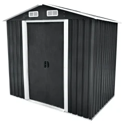 Gerätehaus Moritz carbon und weiß 204 x 186 x 132 cm ^ Durabil Sale