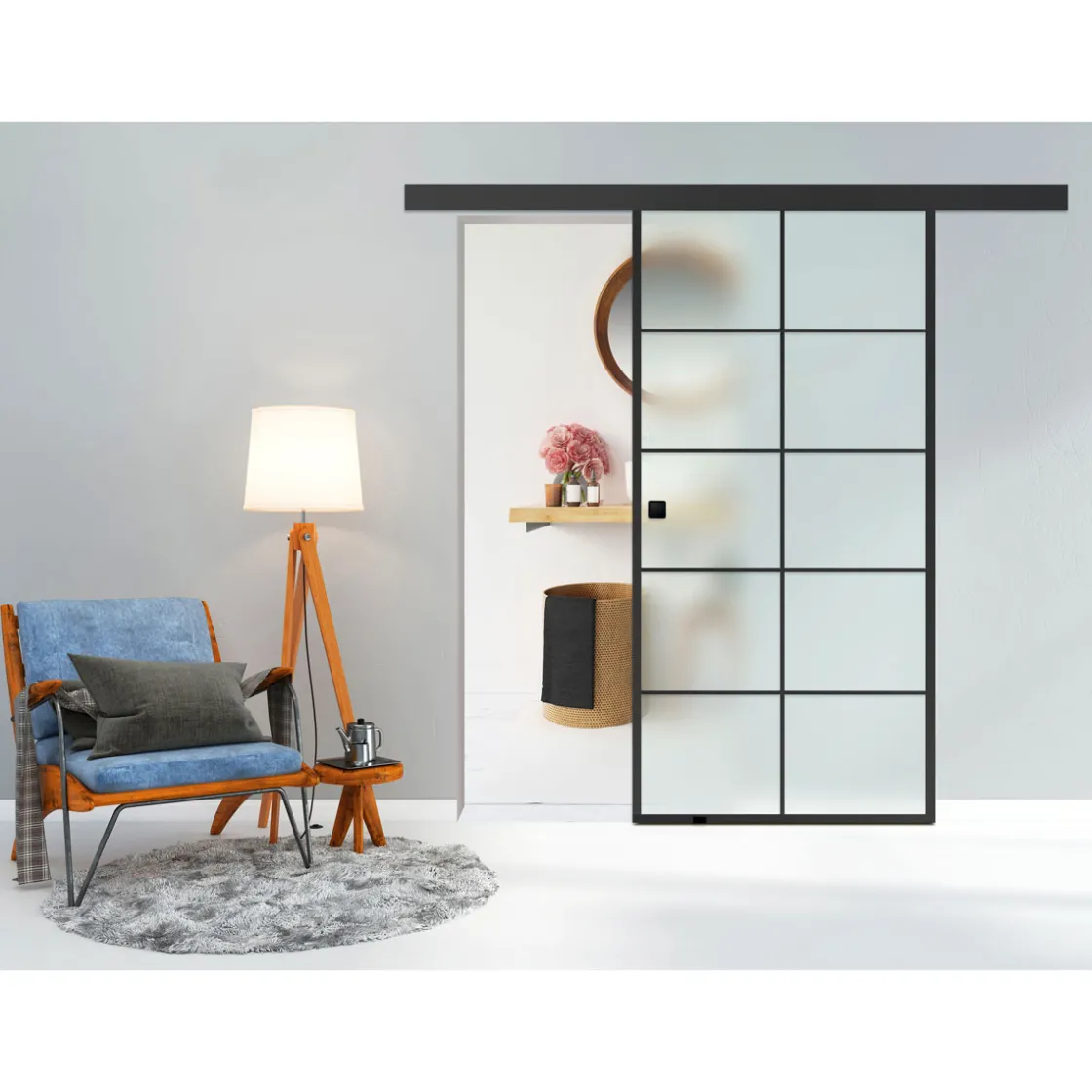 Glasschiebetür-Set Loft ^ Durabil Hot