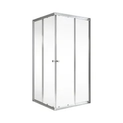Eckeinstieg 4-teilig silber klar hell1800x750-900x750-900 3-/4-mm ESG ^ Schulte Discount
