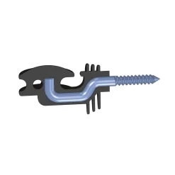 Eckisolator Super Durchmesser 8 mm schwarz 6 Stück ^