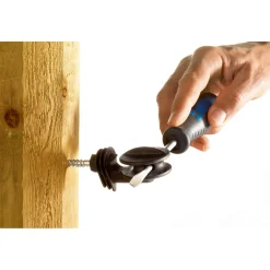 Eckisolator Super Durchmesser 8 mm schwarz 6 Stück ^