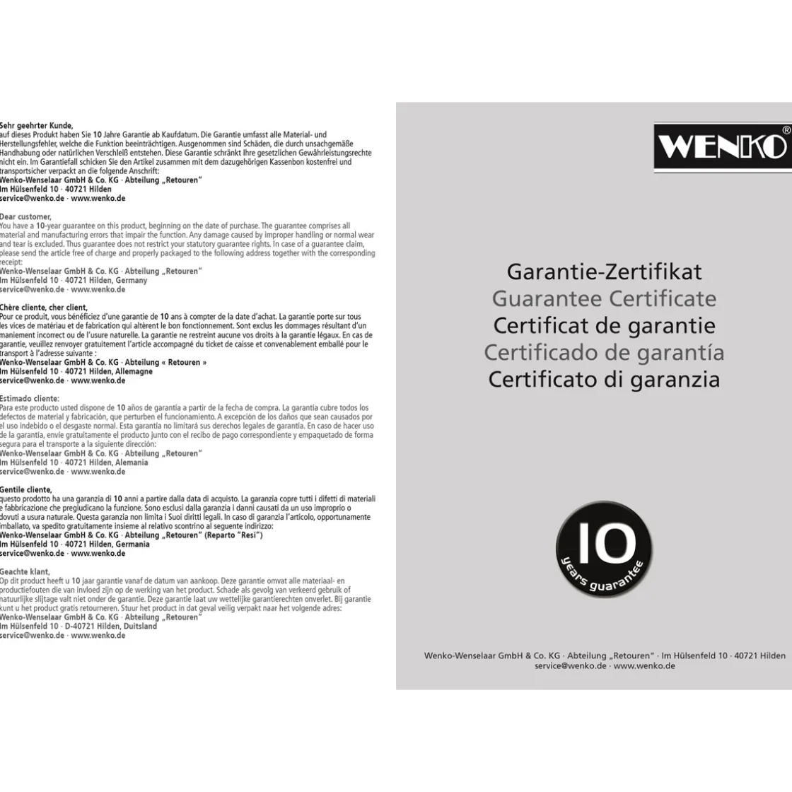 Edelstahl WC-Garnitur Orea Mattgeschlossene Form ^ Wenko New