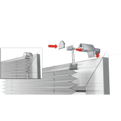 EF Plissee 2BS 45x130cm schiefer ^ Gardinia Discount