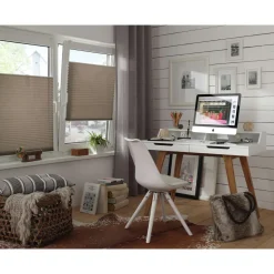 EF Plissee 2BS 95x130cm taupe ^ Gardinia Online