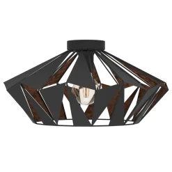LED Deckenleuchte Carlton 6 schwarz/kupfer ^ Eglo New