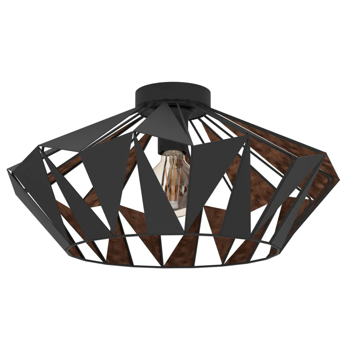 LED Deckenleuchte Carlton 6 schwarz/kupfer ^ Eglo New