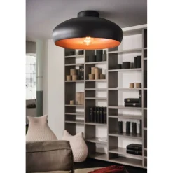LED Deckenleuchte Mogano schwarz/kupfer ^ Eglo Best