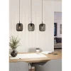 LED Pendelleuchte Romazzina 3-flammig schwarz ^ Eglo Online