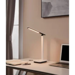 LED Tischleuchte Iniesta schwarz-weiß ^ Eglo Sale