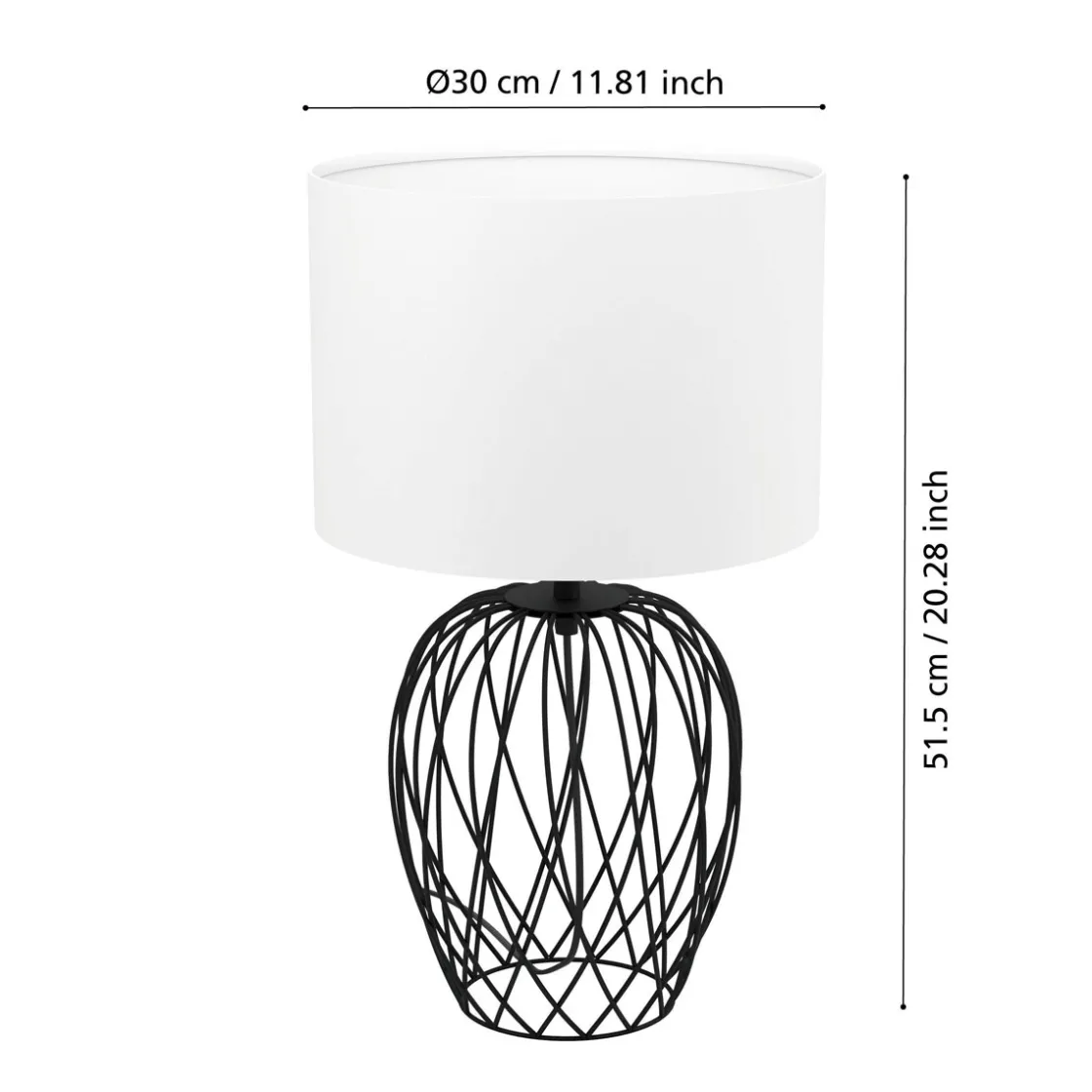 LED Tischleuchte Nimlet schwarz-weiß ^ Eglo Best