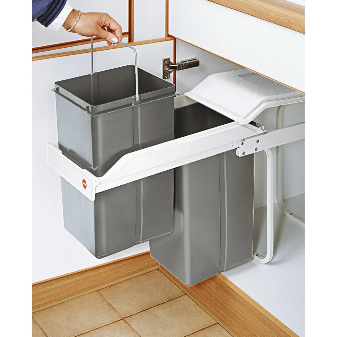 Einbau-Abfalleimer Multi-Box 2 x 14 L ^ Hailo Online