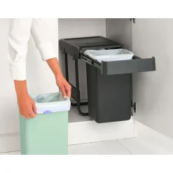 Einbaumülleimer Sort & Go 2 x 15L ^ Hot