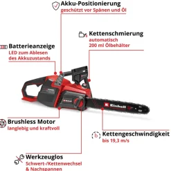 Akku-KettensaegeGP-LC 36/40 Li BL-Solo ^ Einhell Online
