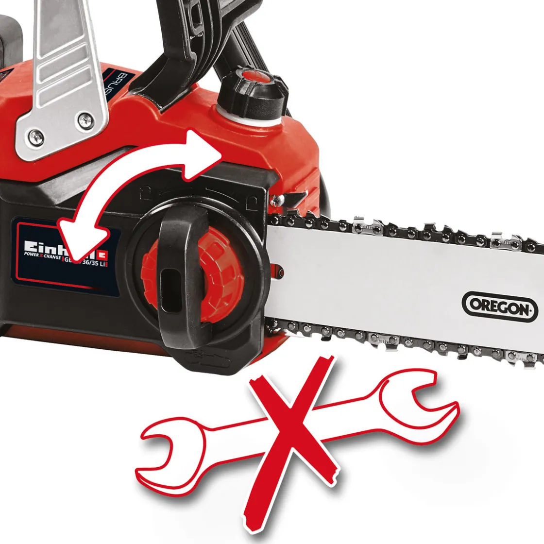 Akku-Kettensäge GP-LC 36/35 Li-Solo ^ Einhell