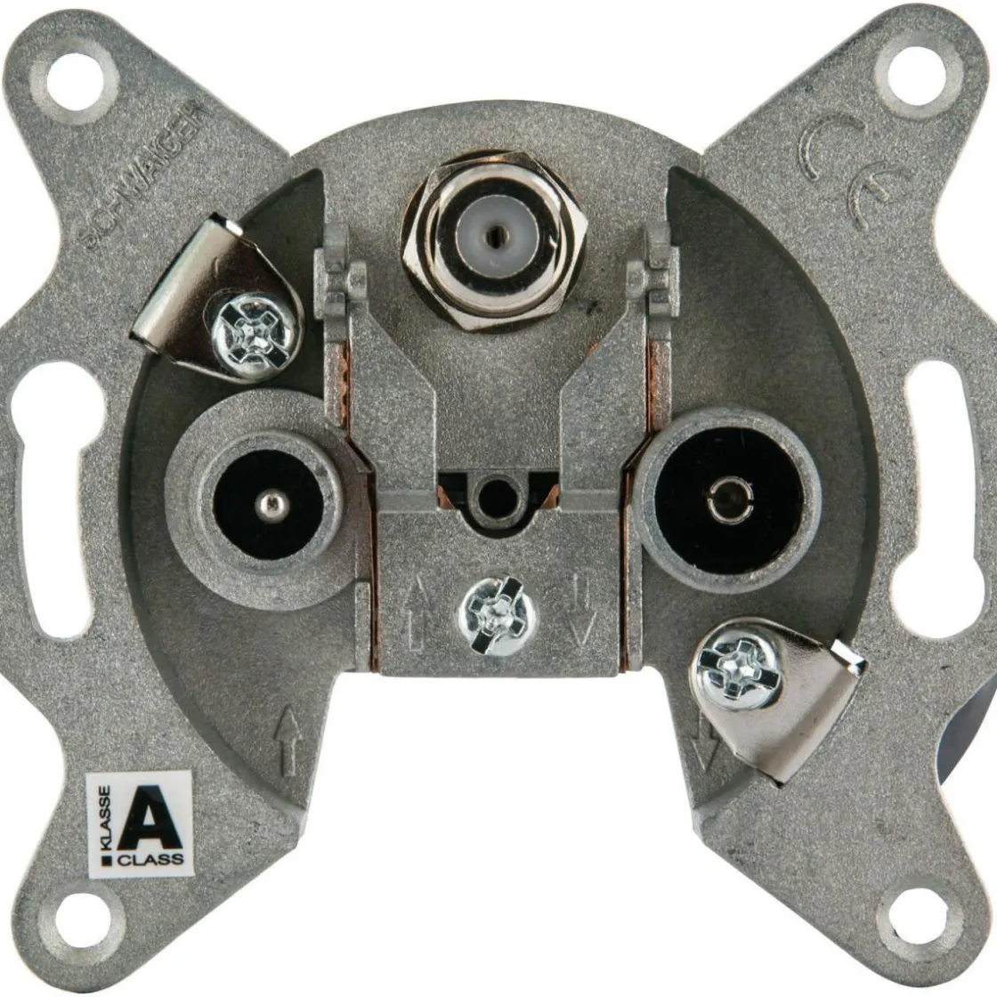 Einzeldose 3-Loch 2,5dB ^ Schwaiger Outlet