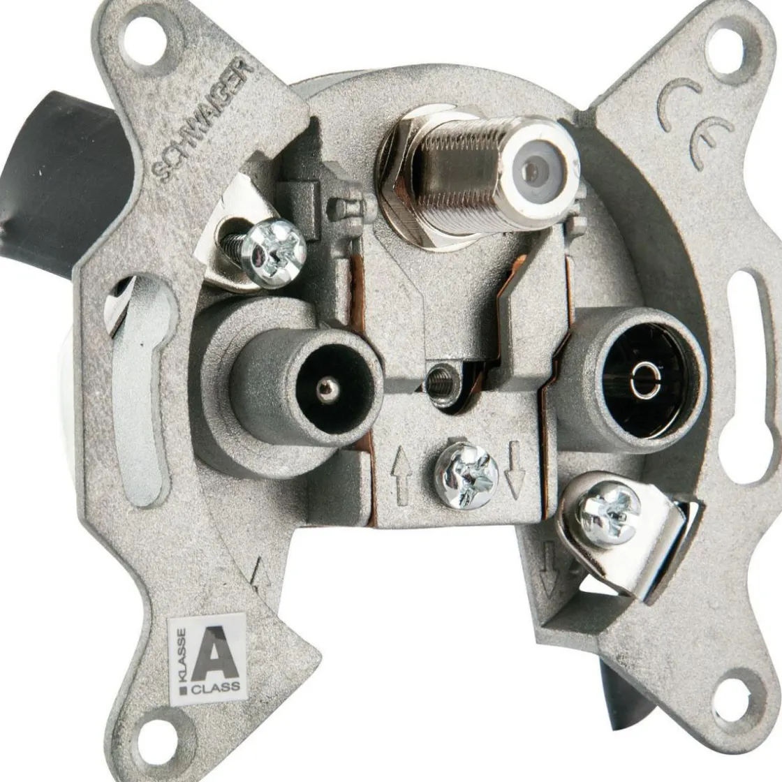 Einzeldose 3-Loch 2,5dB ^ Schwaiger Outlet