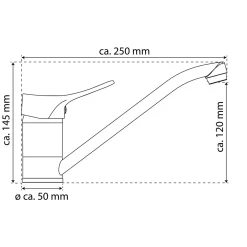 Spültischarmatur „Verona“ chrom 360° schwenkbar ^ Eisl Sale