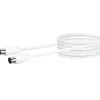 Empf.-Anschlusskabel 5 m weiss 75 dB ^ Schwaiger Outlet