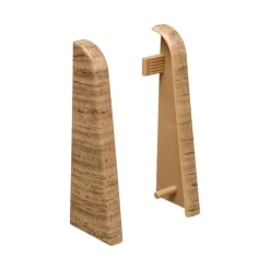 Endkappe 19 x 58 Eiche dunkel ^
