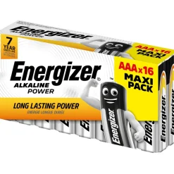 AAA-Batterie Alkaline Power Maxi-Pack 16 Stk. ^ Energizer Outlet