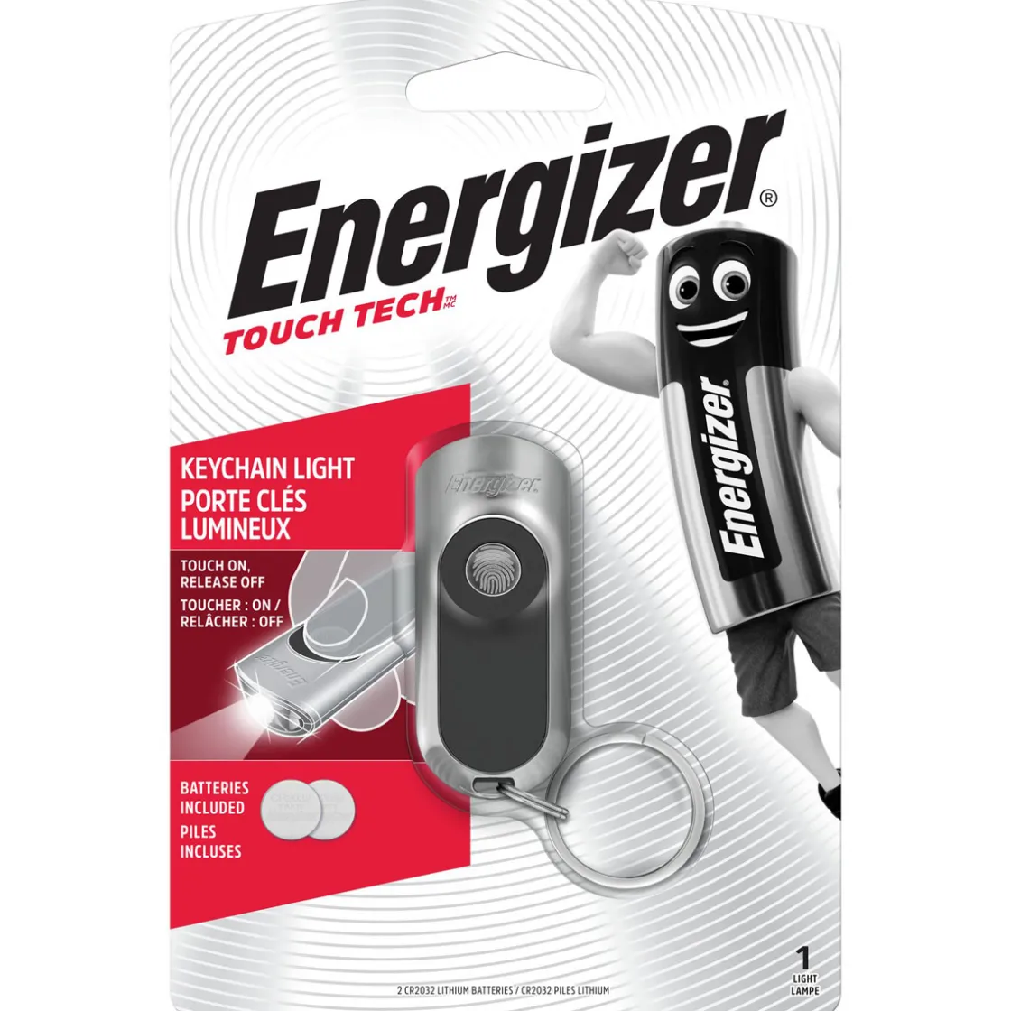LED-Taschenlampe Keychain silber ^ Energizer Sale