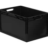Eurobox60 cm x 40 cm x 32 cm schwarz ^ Sale