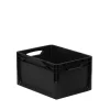 Eurobox40 cm x 30 cm x 22 cm schwarz ^ Outlet