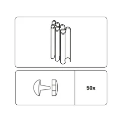Faltenstecker glasklar ^ Gardinia Clearance