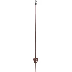 Federstahlpfahl Einzelspitze 107 cm braun 10 Stück ^