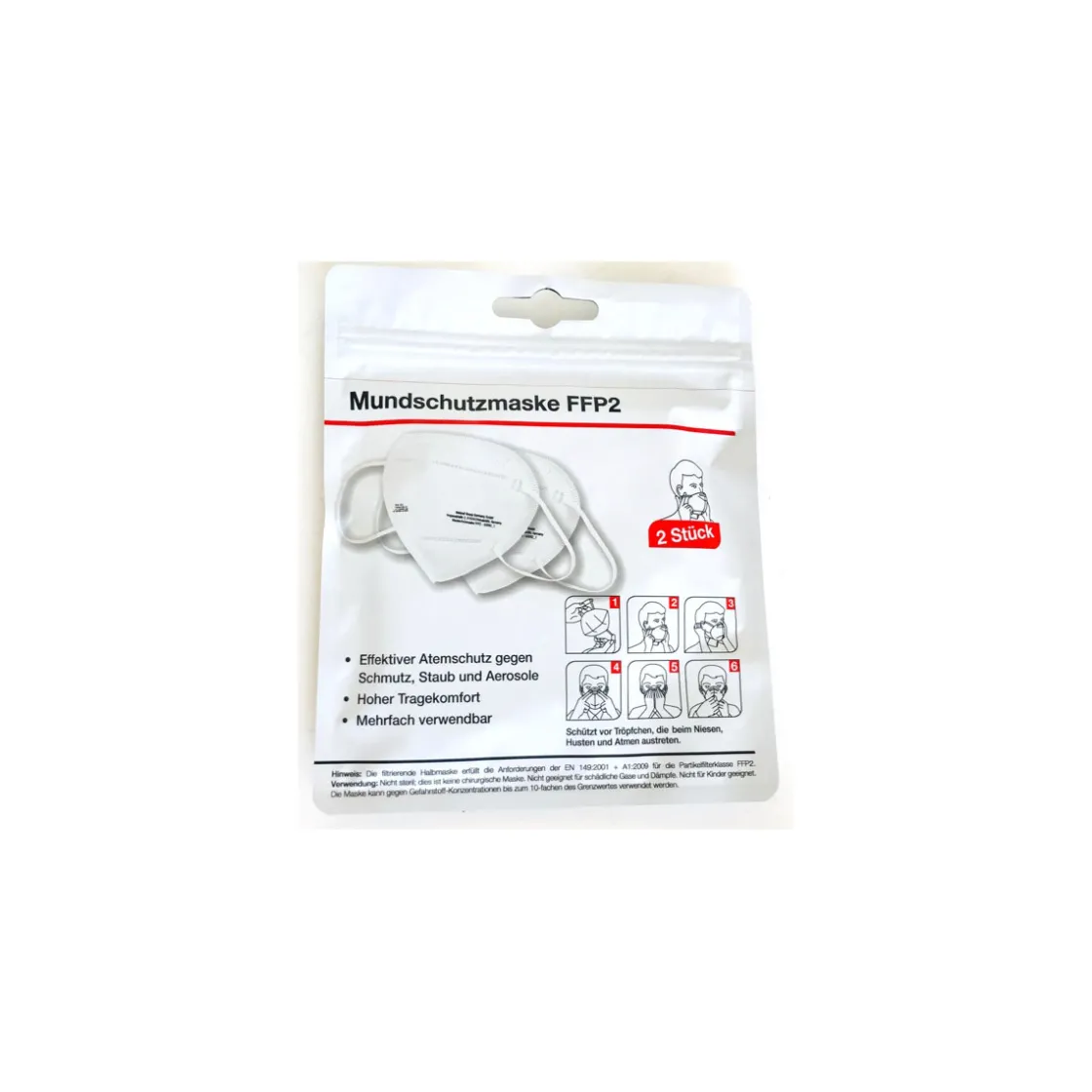 Feinstaubmasken FFP2 2 Stück ^ Sale