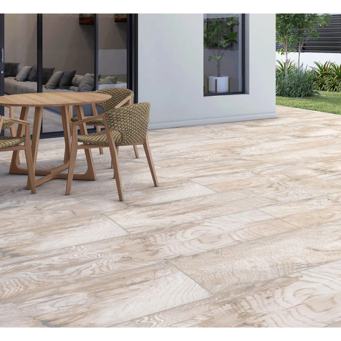 Feinsteinzeug-Platte No.1 Tile Nebraska Elm ca. 30x120 cm ^ New