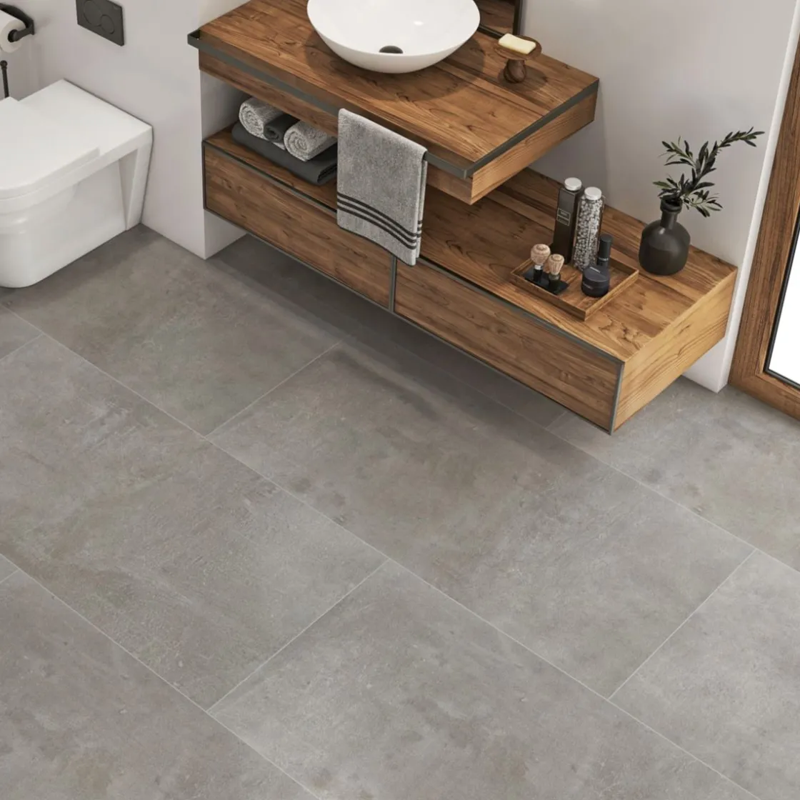 Feinsteinzeug Urbon Pro grey ca. 80 x 80 cm ^ New