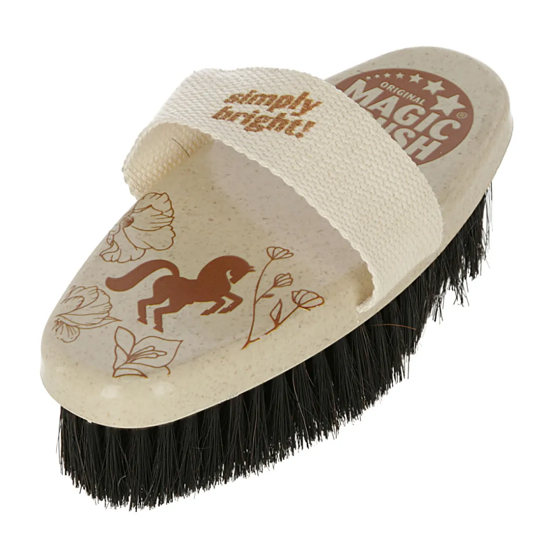 Fellglanzbürste Water Lily mit Rosshaar 17 x 8 cm beige-schwarz ^ Discount