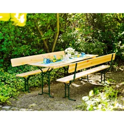 Festzeltgarnitur Komfort mit Tisch 220 x 70 cm ^ Clearance