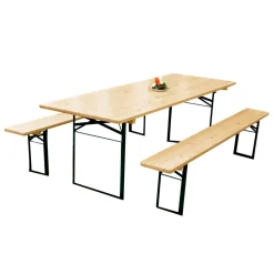 Festzeltgarnitur Standard mit Tisch 220 x 70 cm ^ Outlet