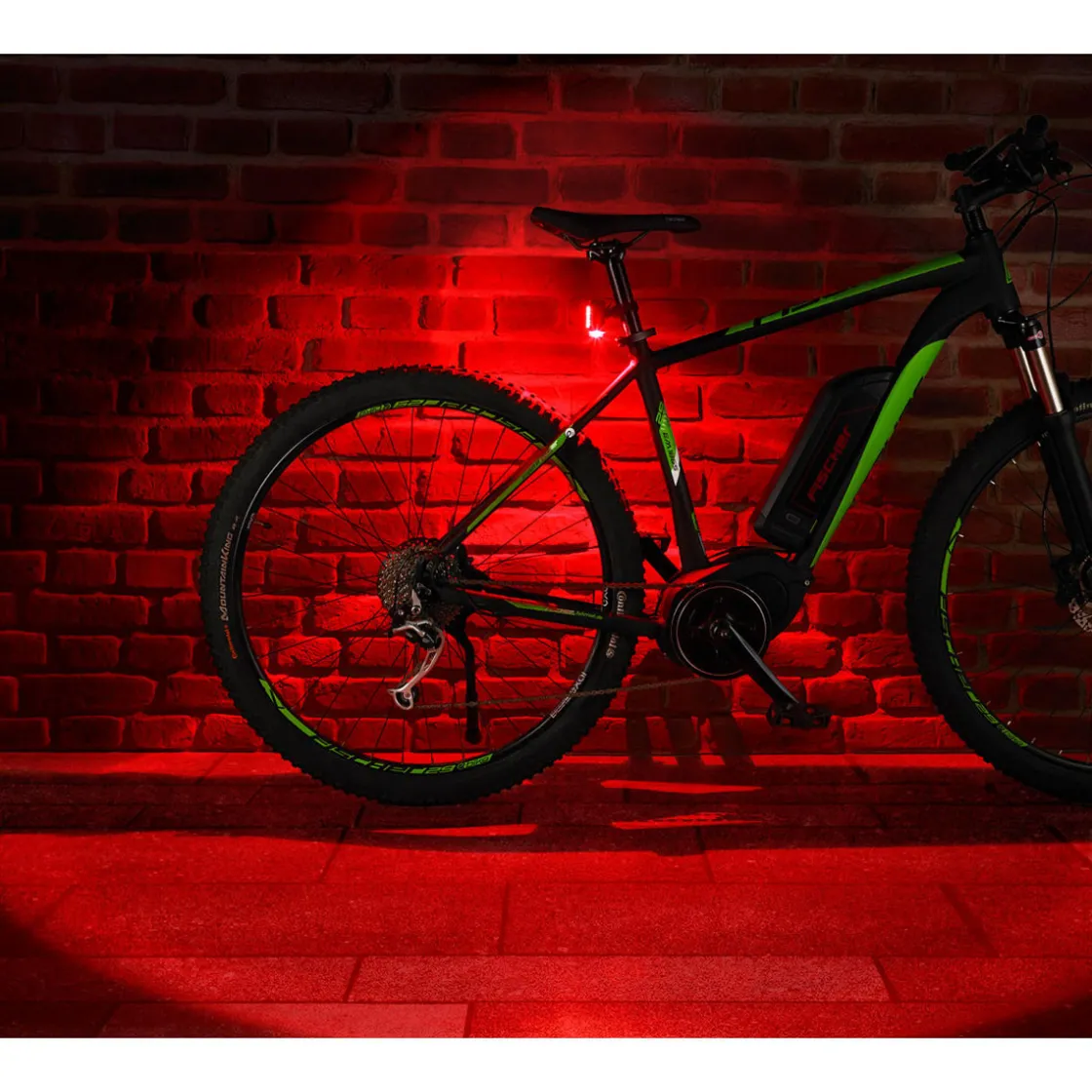 LED-Akku-Beleuchtungs-Set 3-teilig ^ Fischer Bikes Clearance