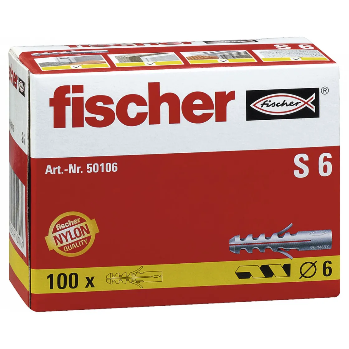 Dübel S 6 Stück ^ Fischer Clearance