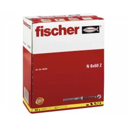 Nageldübel 8 x 60/20 mm Senkkopf 50 Stück ^ Fischer